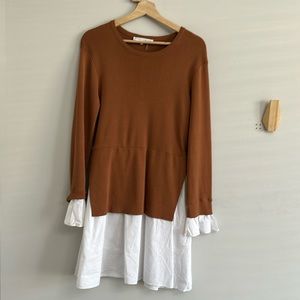 Anthropologie SWEATHER shirt dress M